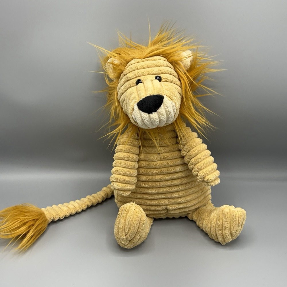 Jellycat 14" Cordy Roy the Lion Plush Stuffed Animal Corduroy Ribbed Texture